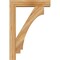 Ekena Millwork Imperial Block Rough Sawn Bracket w/ Offset Brace, Western Red Cedar, 6"W x 26"D x 38"H BKT0604X26X38IMP05RWR - alternate 3
